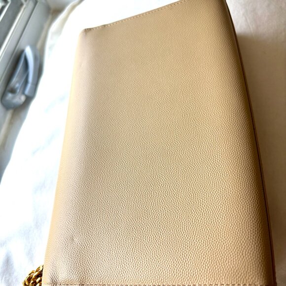 YSL Kate Medium Grain Beige Leather Gold Chain Bag - Picture 5 of 10
